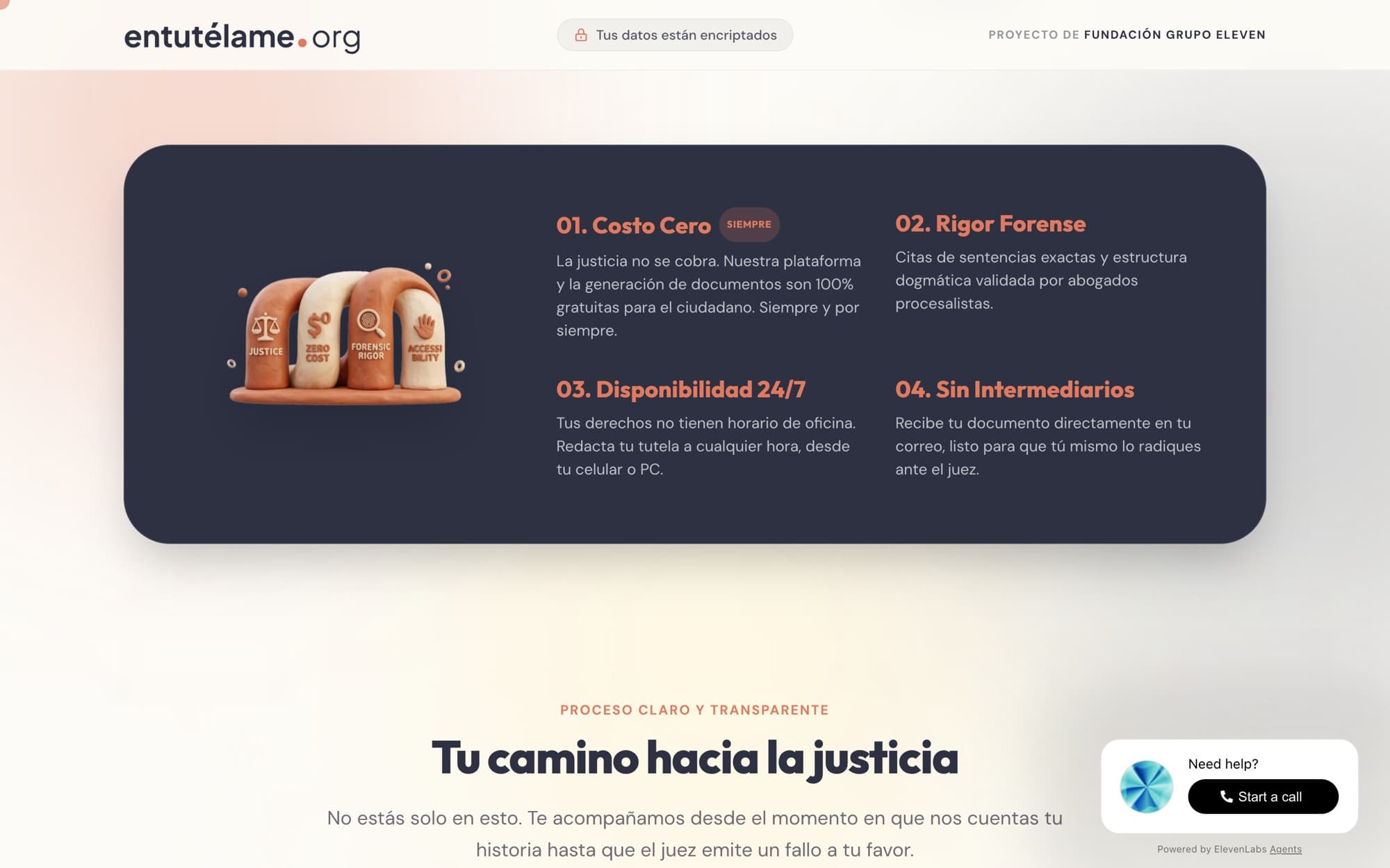 Beneficios de la plataforma: costo cero, rigor forense, disponibilidad y sin intermediarios