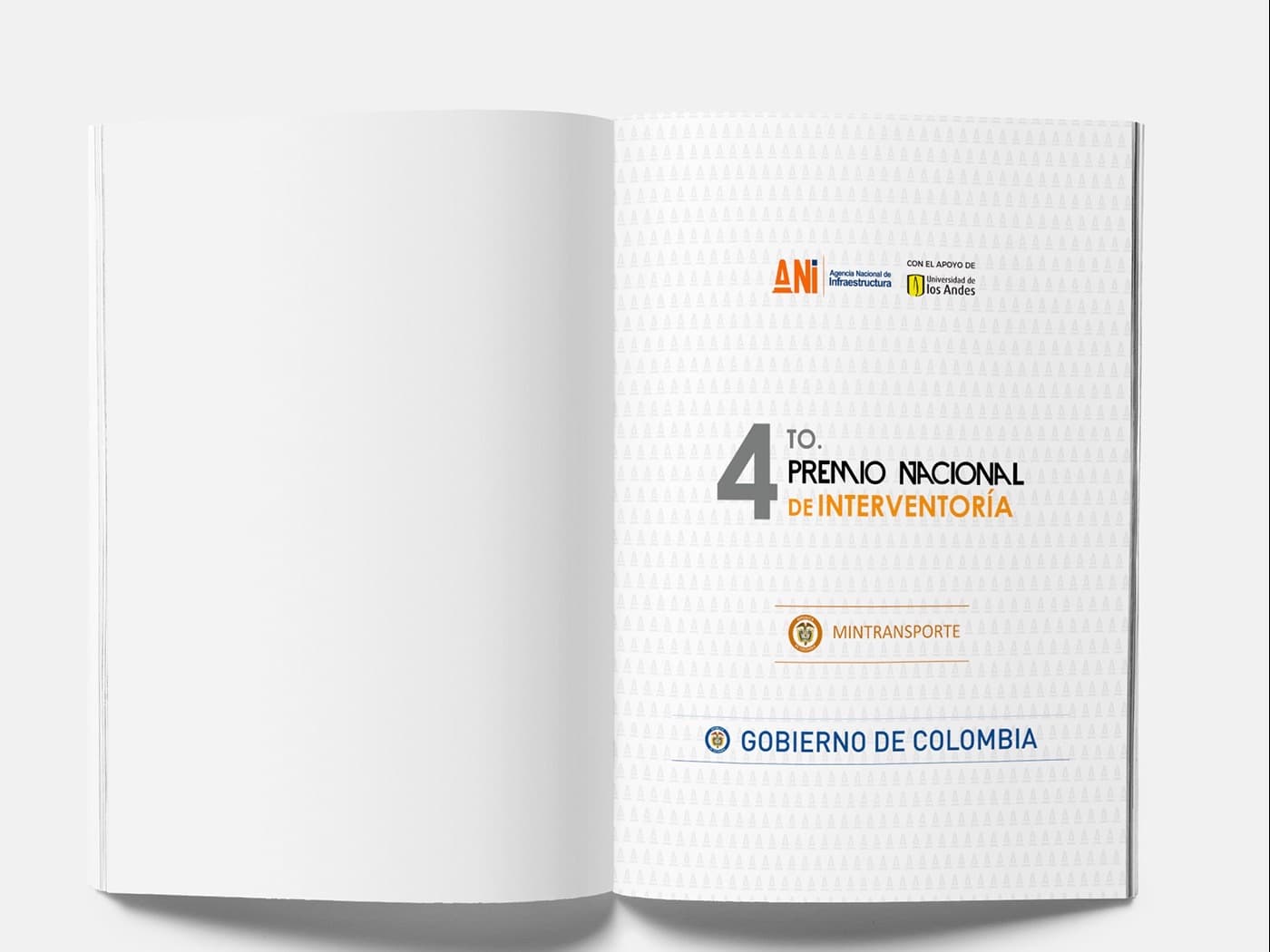 Página interior con las marcas de la ANI, el Ministerio de Transporte y el Gobierno de Colombia