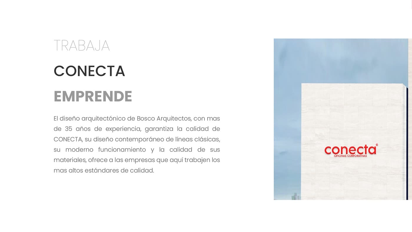 Lámina de presentación del proyecto Conecta