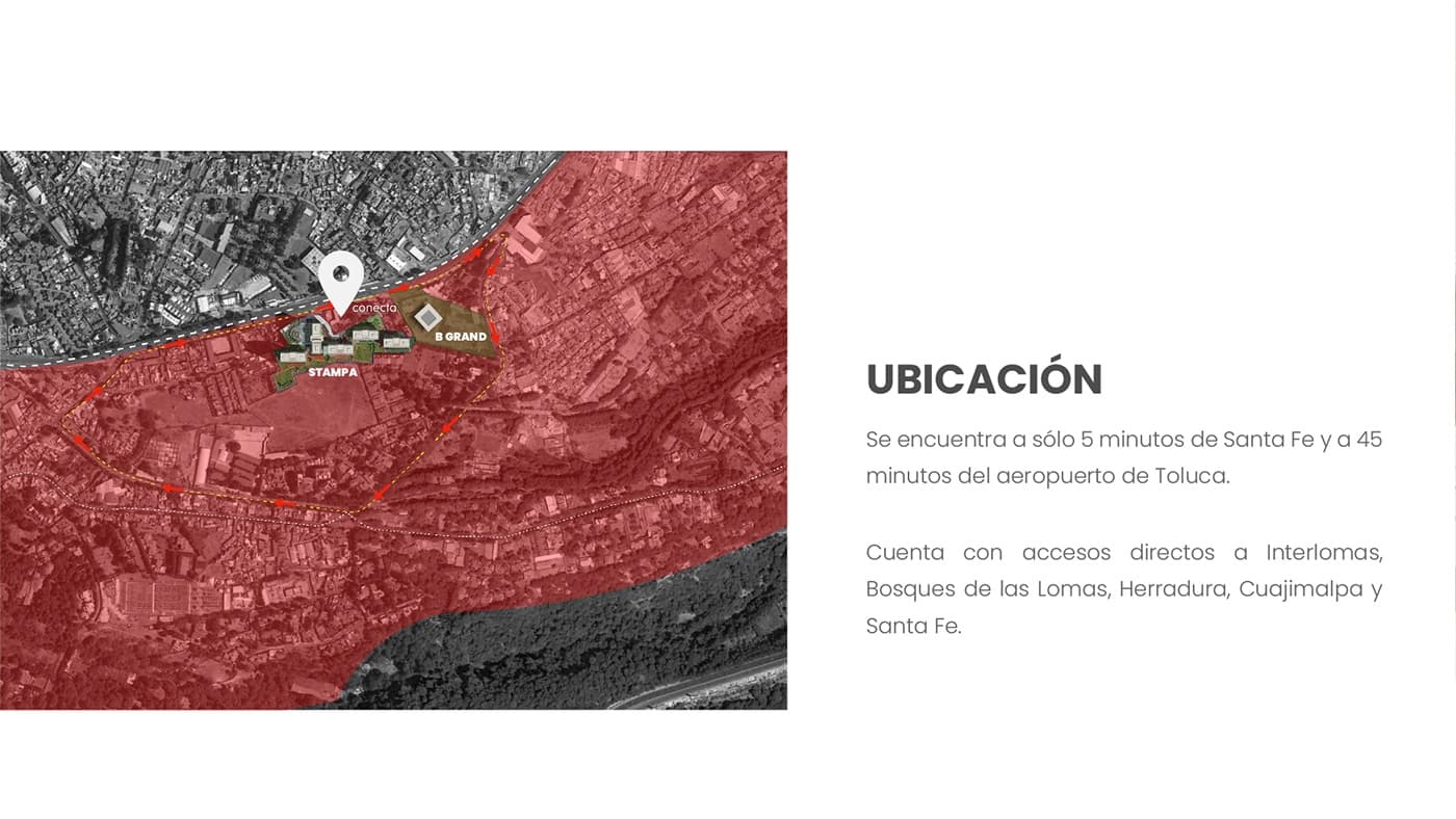 Lámina de ubicación del proyecto sobre el mapa